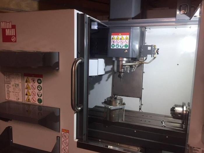 Used 2018 HAAS Mini Mill CNC Vertical Machining Center 4th Axis ***Low Hours***