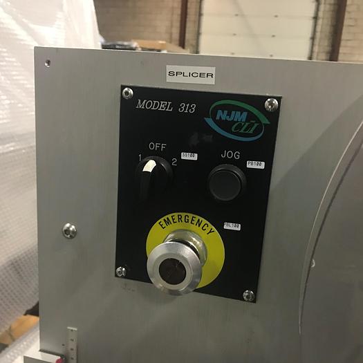 Used NJM Autocolt III - High Speed Pressure Sensitive Wraparound Labeler