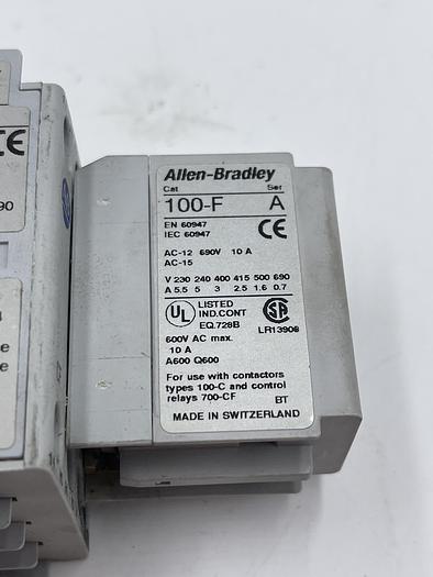 Used Allen-Bradley 700-CF400*Ser A 100-F Ser A 