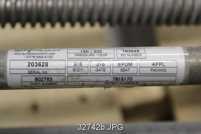 Used Rovalve 10" Hand Operated Knife Gate Valve #32742