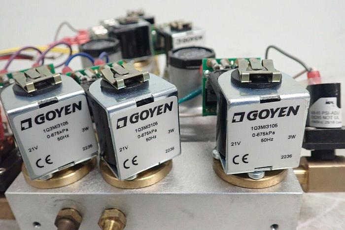 Used Lot of 6 Goyen 1Q3M/3105 Coil Solenoid Valves