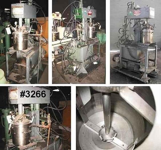 Used 4 GALLON MYERS DUAL SHAFT VACUUM MIXER – S/S – JACKETED