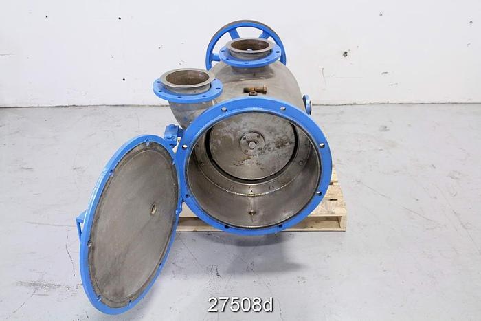 Used Fiberprep CH5 Ch5 Pressure Screen, 0.055" Hole Basket, Foil Rotor, 60 Psi Rated Body #27508