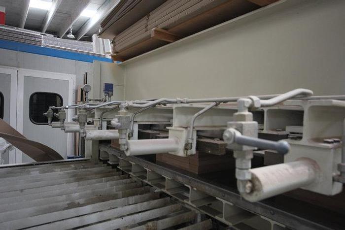 Usato 2007 Block board hot press OMC pressa per listellare OMC