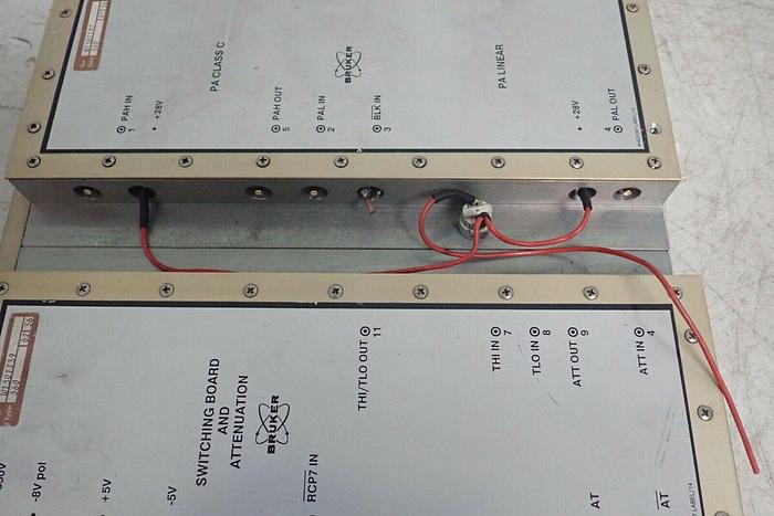 Used Bruker Type 360 Switching Board and Attenuation PA Class C PA Linear Unit