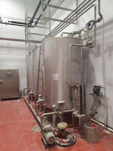 Used 2011 3 Tank CIP Set with Siemans Controls