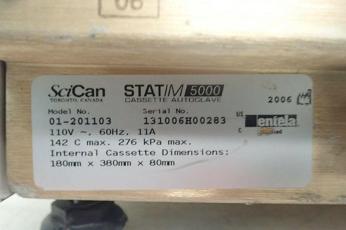 Used SciCan STATIM 5000 Model 01-201103 Cassette Steam Autoclave Sterilizer