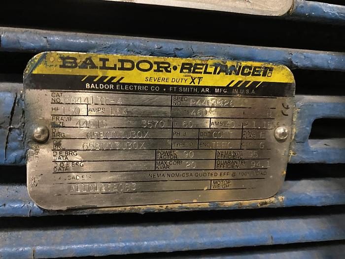 Used CARVER PUMP TYPE RS9B 3 X2X6 PUMP W/ 150 HP MOTOR