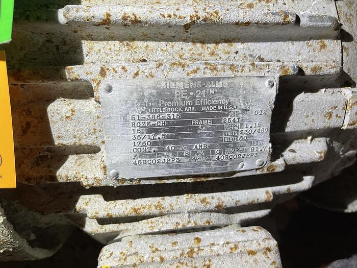 Used GOULDS 3196MTX 1.50 X 3 - 13  CENTRIFUGAL PUMP WITH 15 HP MOTOR