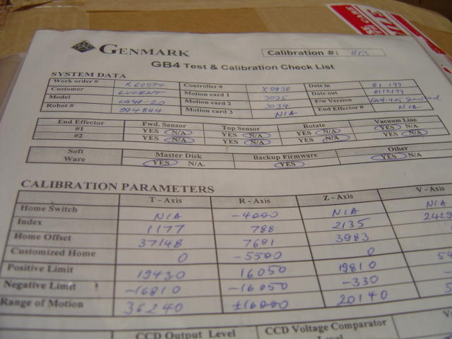 Refurbished Genmark  GENCOBOT 4/3L Model GB/4P-20 Classic Robot