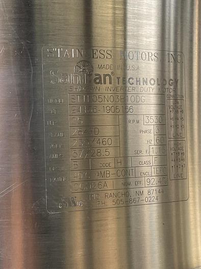 Used 500 LITER ROSS EMULSIFIER - MODEL VSL-500L - T316 S/S