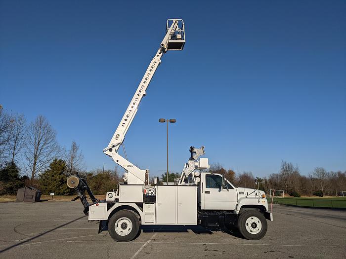 Used Don't miss! 2001 GMC 7500 w/ Telsta T40C Pro Cable Placer Bucket Truck