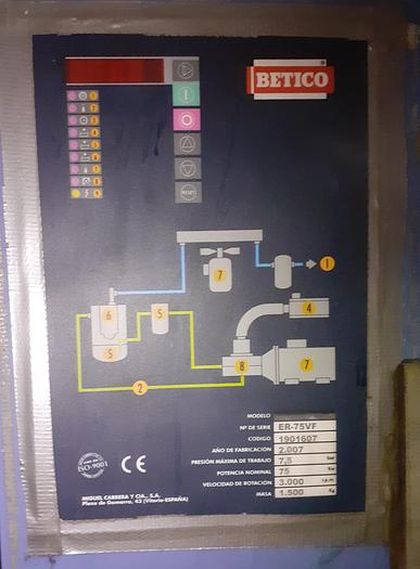 Usado Compressor BETICO 75kw