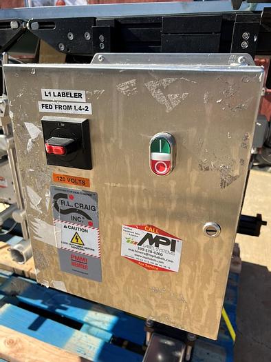 Used Labeler, Pressure Sensitive, Label-Aire, Mdl 3115NV-1500, Top and Bottom, RH #C744430