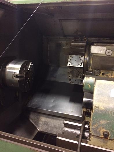 Used WASINO LJ-63M CNC Lathe, FANUC 10T control, Live Tooling, Tons of tooling !!
