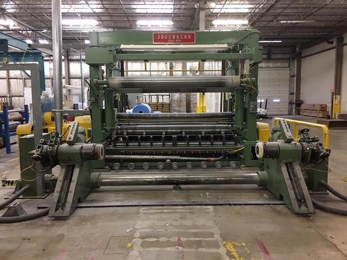 Used 116" (2.94M) JAGENBERG VARI-DUR TWO DRUM SLITTER REWINDER