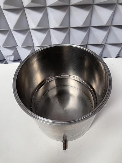 Used 21' Coiled Spiral Copper Wire for Immersion 3/8" OD w/ 12 Liter Vessel 10" Sanitary Fitting