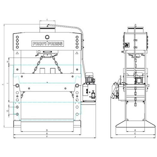 RHTC  15 ton Broaching Press