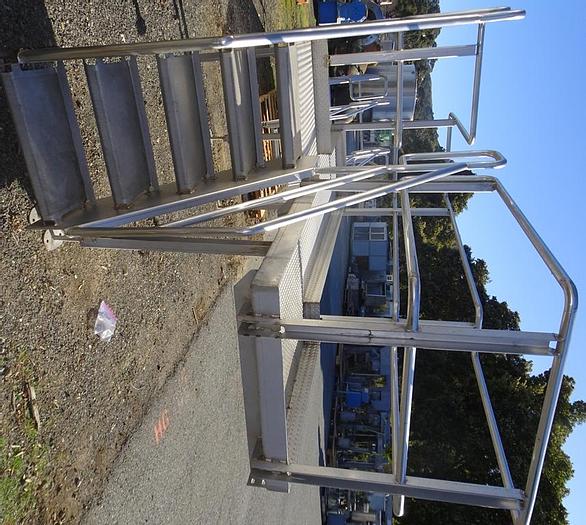 Used Mezzanine, 85" x 40" x 84", S/st, Food Grade, Stairs, #C742856