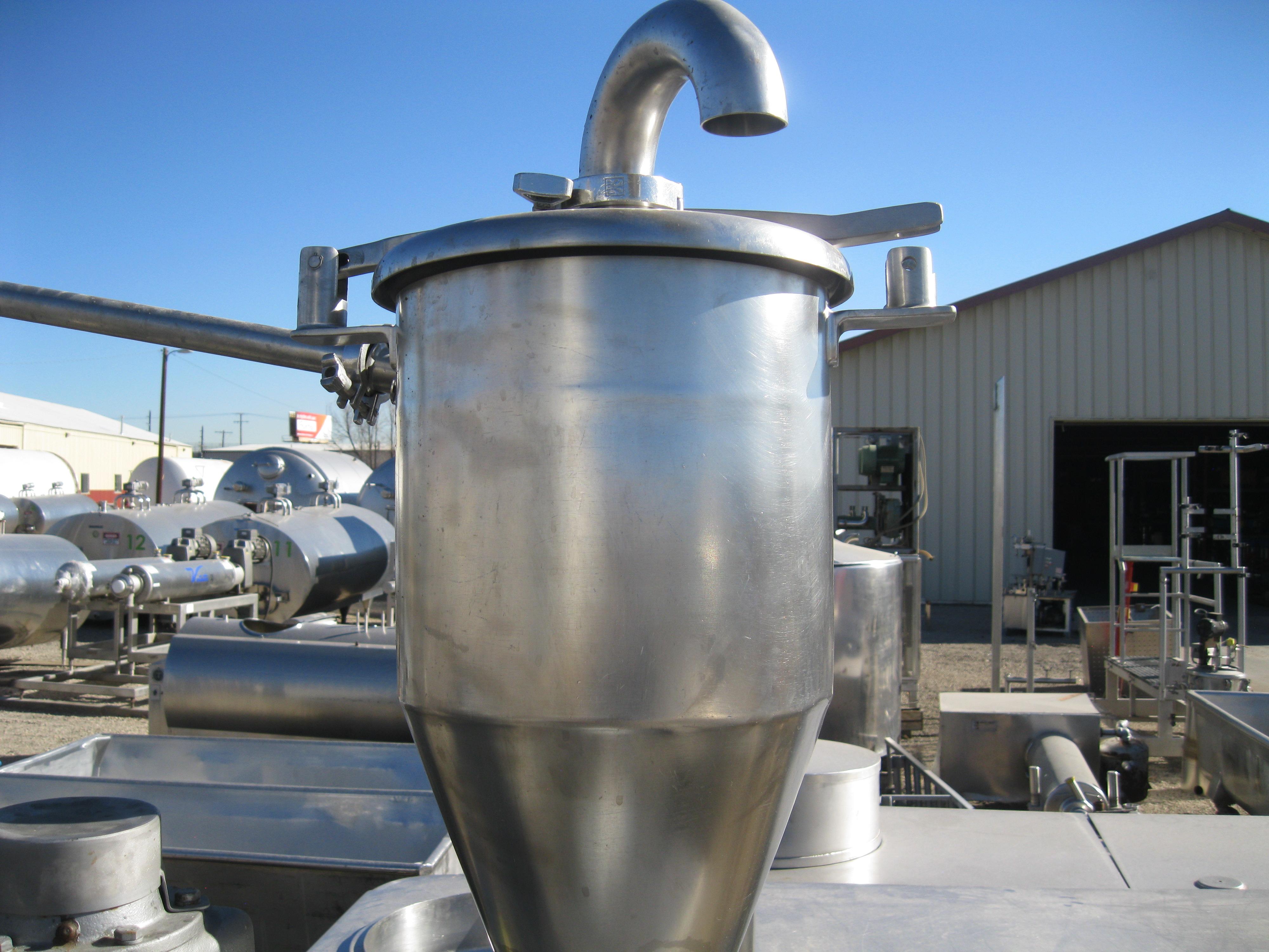 Used 100 GALLON MIXING TANK W/SKID FOR MIXING VISCOUS MATERIAL