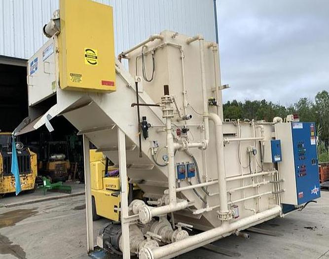 Used HYDROFLOW MODEL HSF-1500-G COOLANT FILTRATION SYSTEM FOR GRINDING SWARF