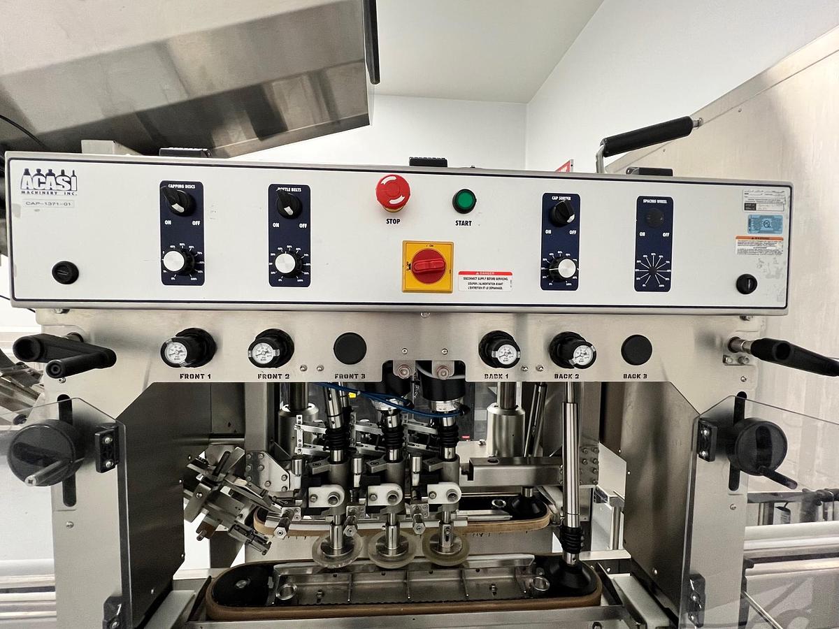 Used Acasi  6  spindle  capper