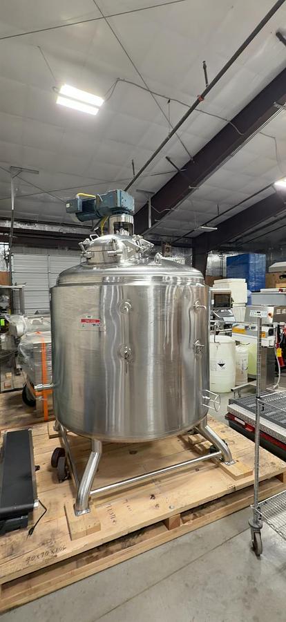 Used (2) 1500 Gallon Paul Mueller Mixing Tanks