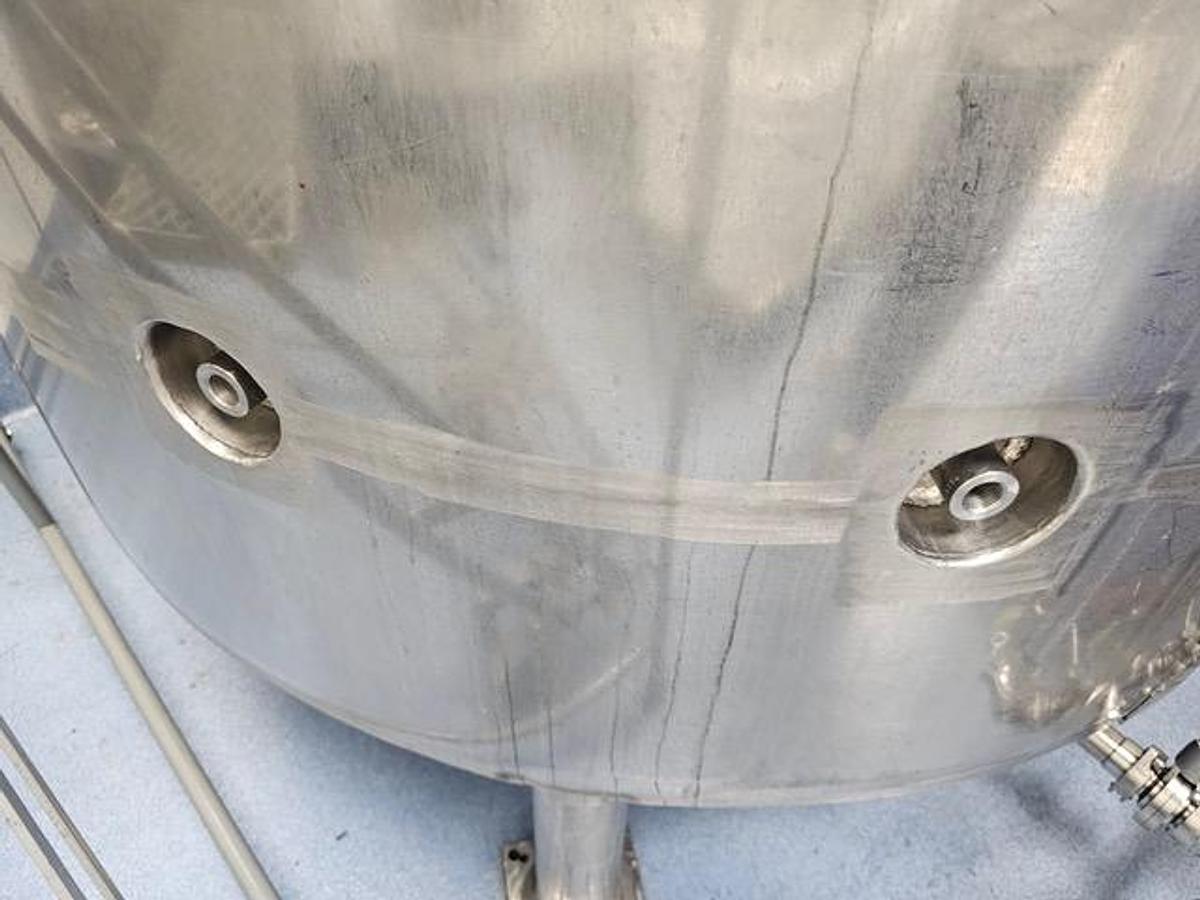 Used Lee  Industries  600 Gallon JACKETED  Processing Tank