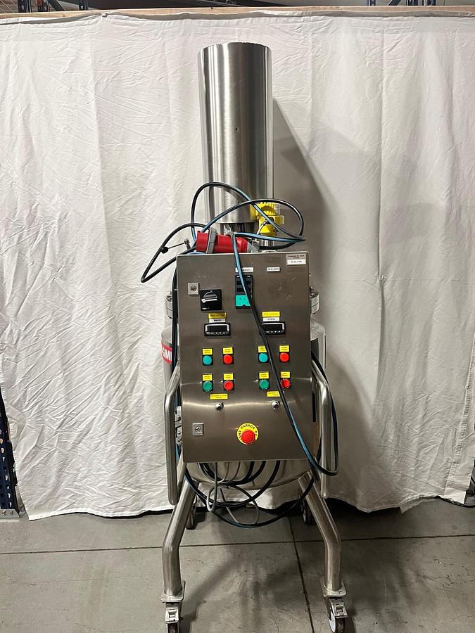 Used 138  Liter  Tramegas  S.A.  Jacketed  Mixing  Tank