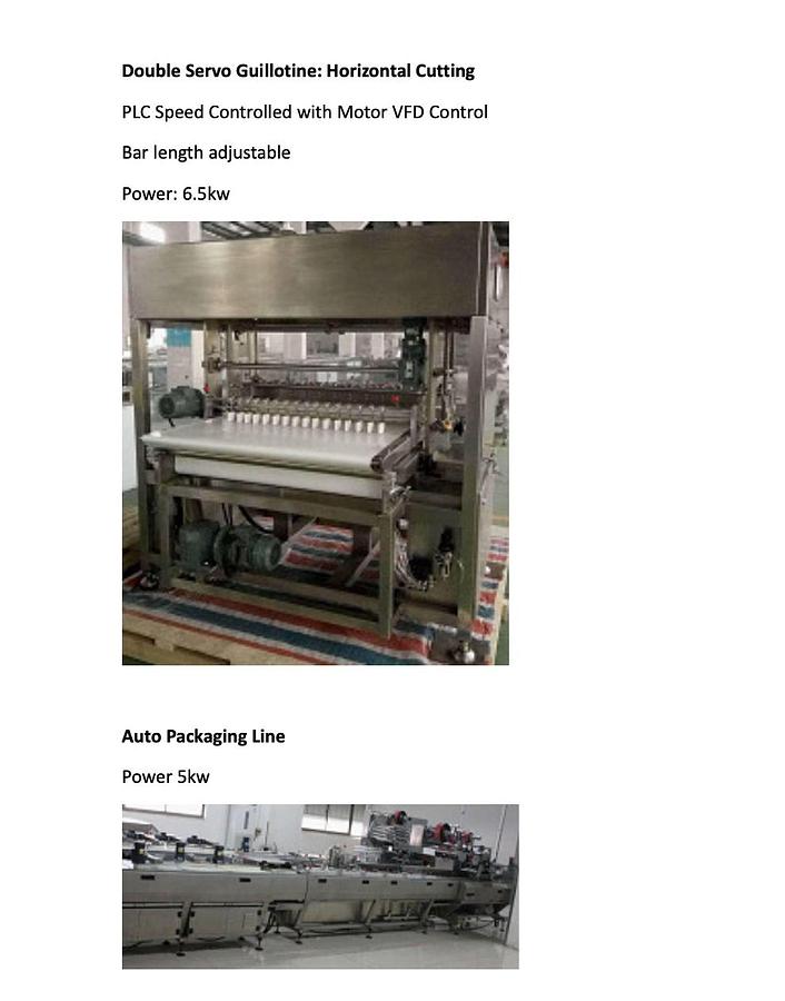 Used Protein/nutra Bar Line Slab Bar Line