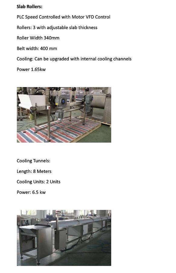 Used Protein/nutra Bar Line Slab Bar Line