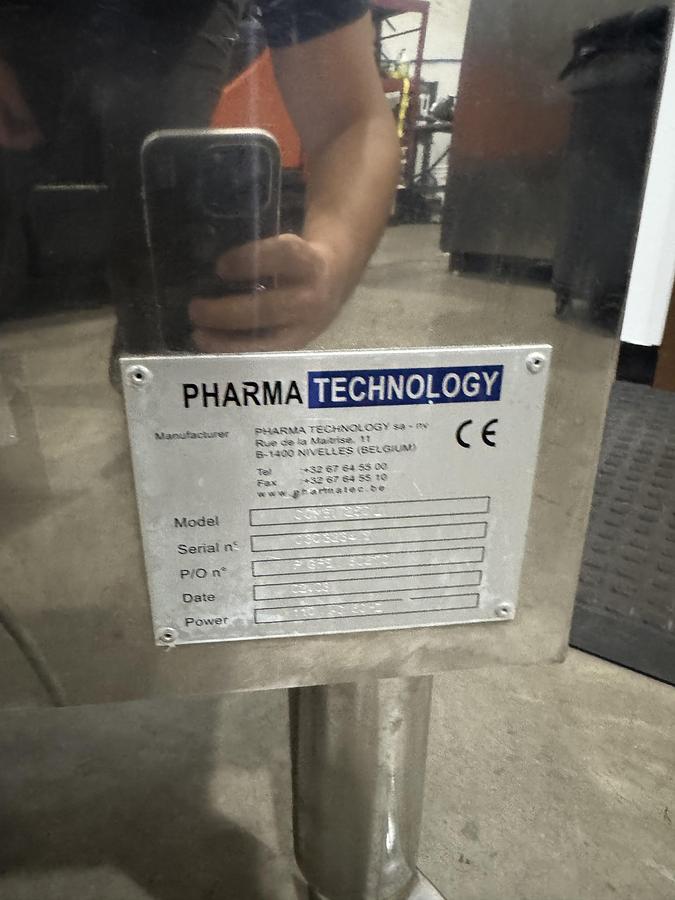 Used Pharma technologies Deduster & metal detector