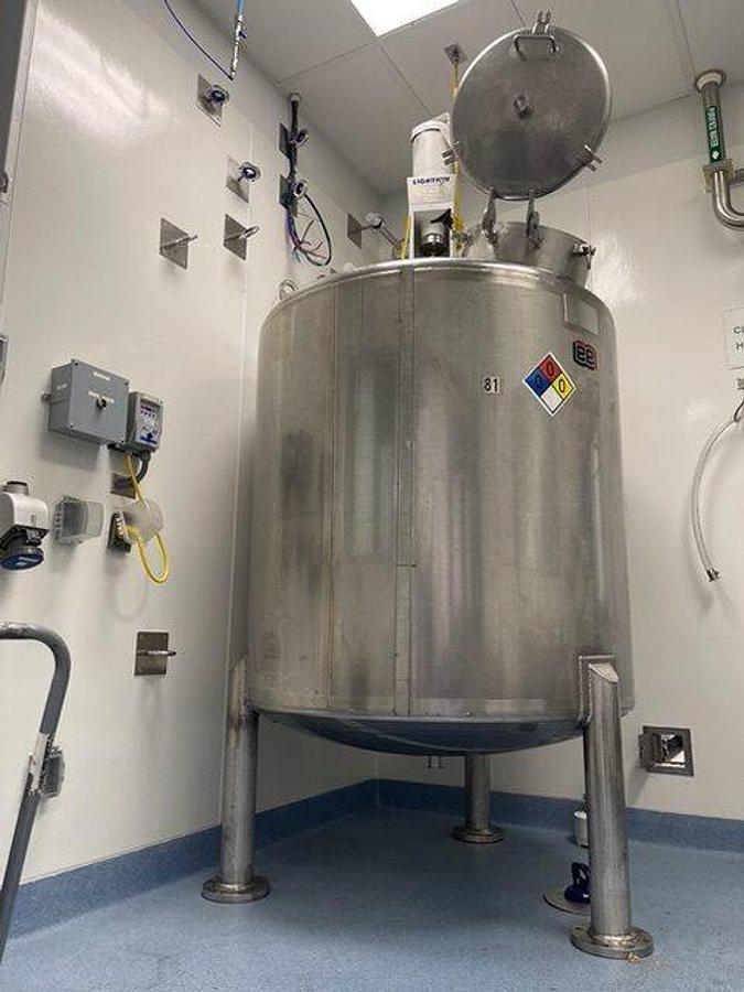 Used Lee  Industries  600  Gallon  Processing  Tank