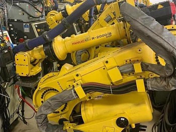 Used FANUC ROBOT LIQUIDATION SALE R2000iB/210F ROBOTS WITH R30iA CONTROLLERS (400) LOW HOUR UNITS AVAILABLE