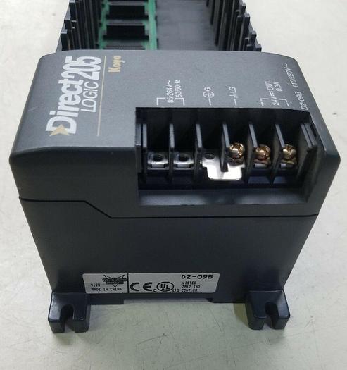 Used D2-09B Automation Direct Logic PLC Chassis D209B