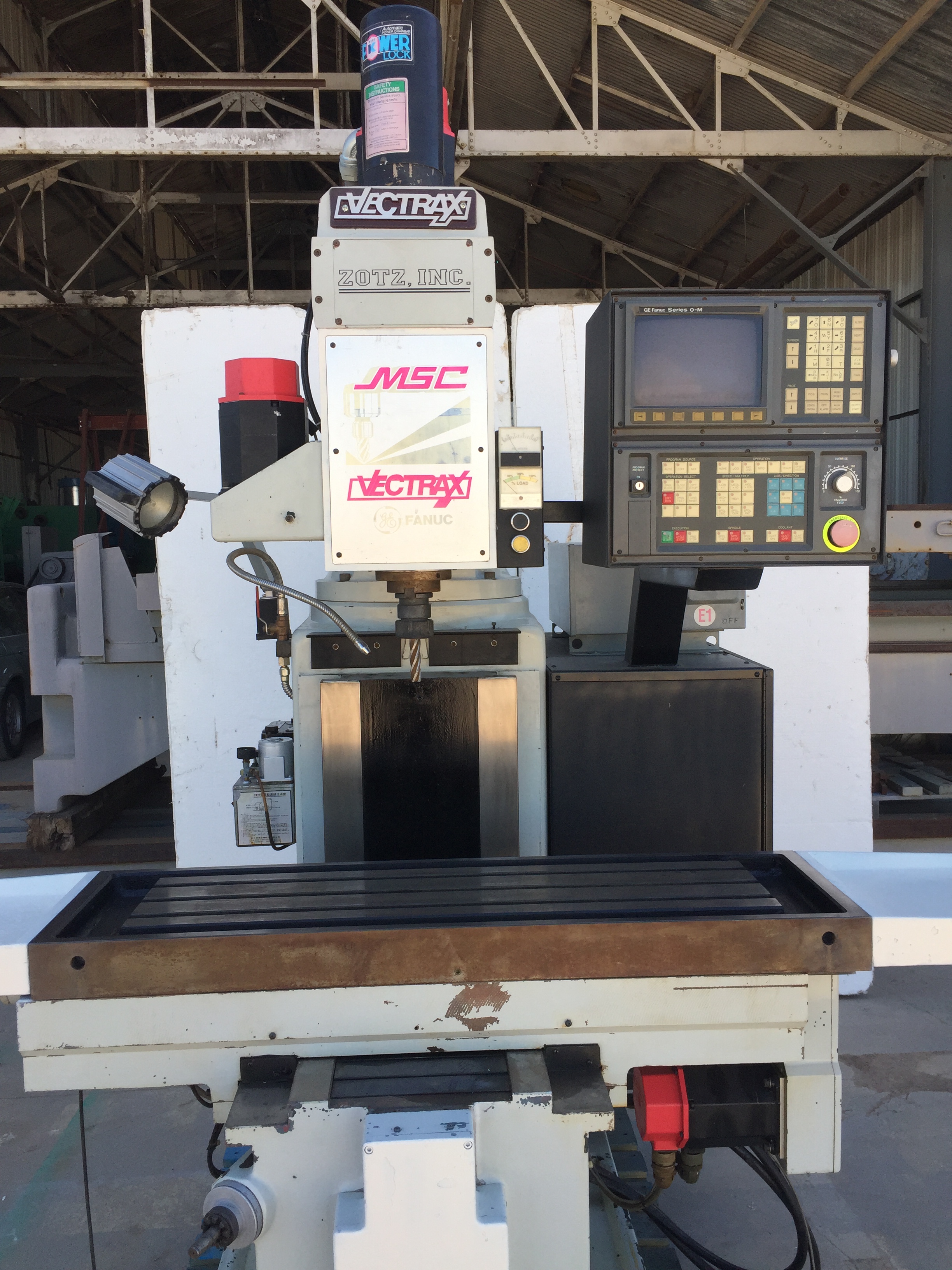 Used MSC Vectrax Model GS 30 N 3-Axis CNC Vertical Milling Machine