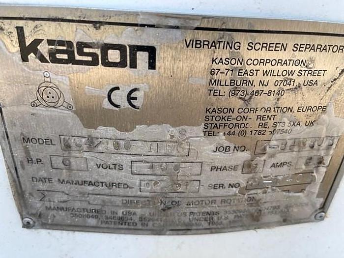 Used 72" KASON SIFTER - S/S - 2 DECK