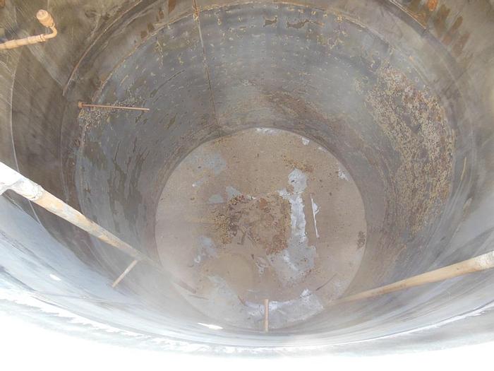 Used Tank, 1,150 Gallon, S/st, Jkt, Vertical, 5' x 8', FT/DB #S742737