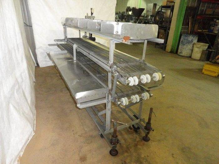 Used Pack Off Conveyor, upper & lower belts