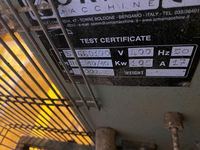 Used 2000 Orma NPC 10/10 Veneer Press
