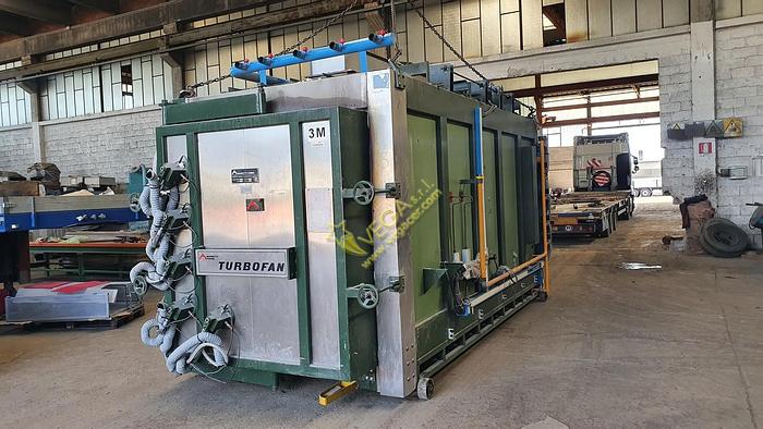 Used Muffled Gas turbo Kiln Moretti mod. FDTM4