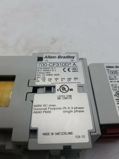 Used ALLEN BRADLEY 700-CF310D* SER. A, 100S-F Ser B