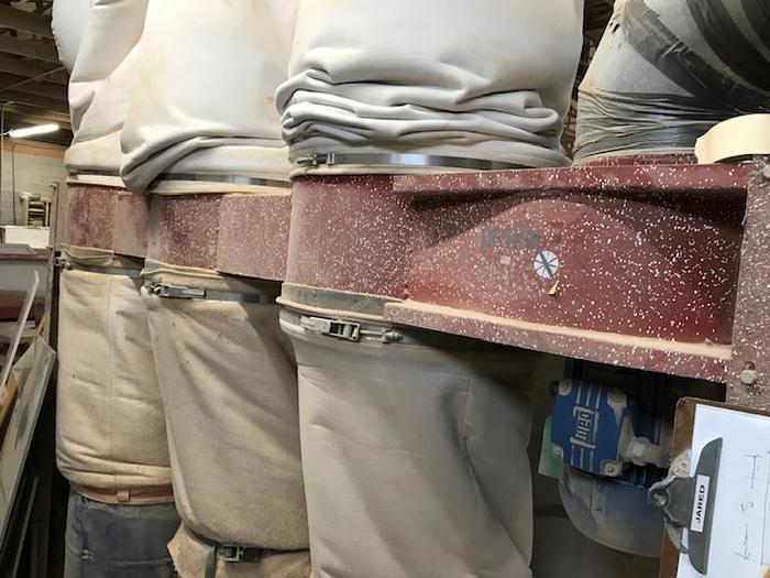 Used Dustek 3-bag dust collector