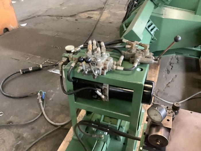 Used 72" POWELL MDL. EP6072 SHAFTLESS UNWIND STAND 60" DIAMETER WITH EDGE GUIDE