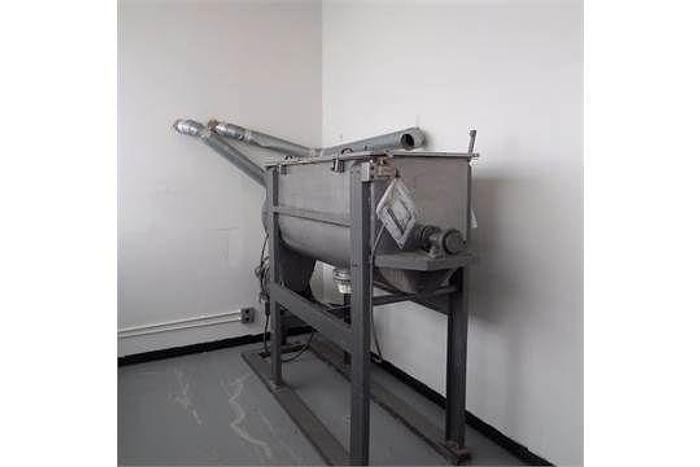 Used Mixer, Ribbon, 15 CF, S/st, Double Ribbon,Mixer, Ribbon, 15 CF, S/st, Double Ribbon, #S741410