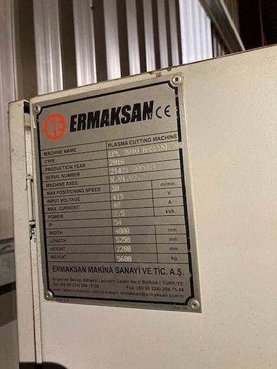 Used 2016 Ermaksan EPL 2040 Maxpro 200 CNC Plasma Cutting Machine