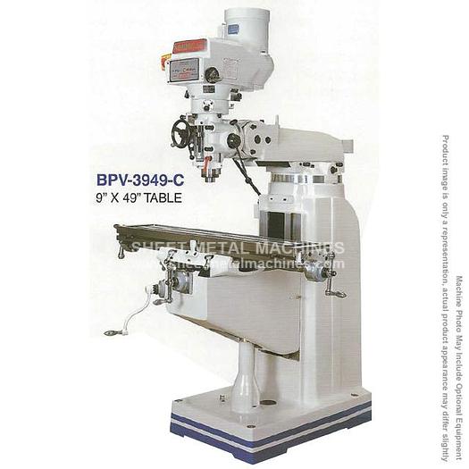 BIRMINGHAM Variable Speed Vertical Knee Mill 3PH, 220V with Special Tool Package BPV-3949-C