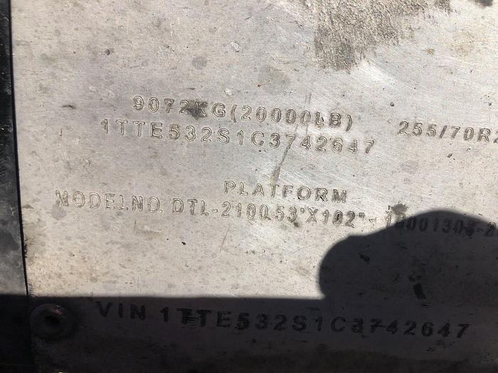 Used 2012 Transcraft 53 ft step deck trailer