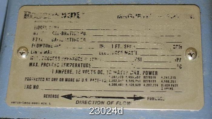 Used Rosemount 8701TSA040C1L1 Magnetic Flow Tube, 4" #23024