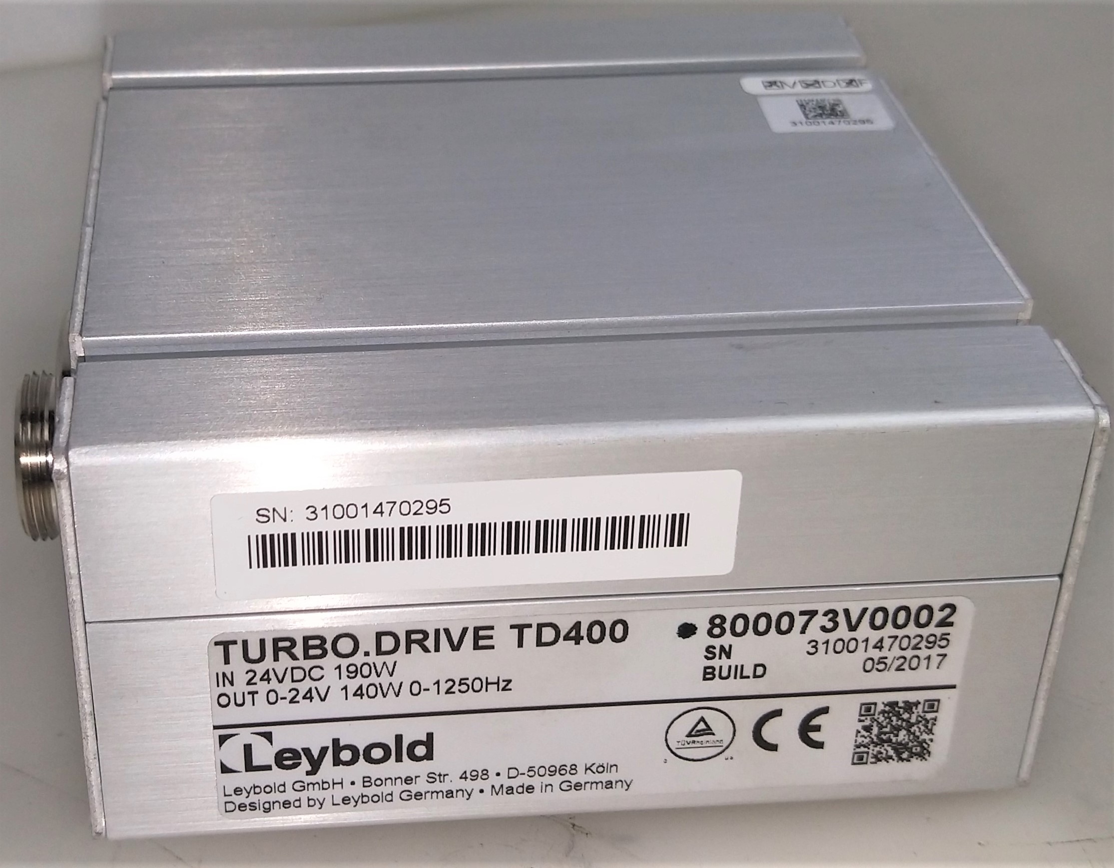 Used Leybold TW250S Turbomolecular Drag Pump with TD400 Converter